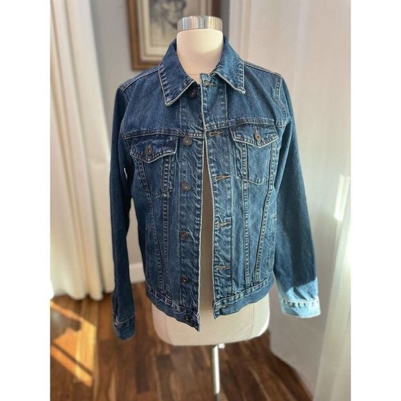 vintage Metropolitan Art Denim Jacket Statue Of Liberty New York Mens XS - Picture 2 of 5